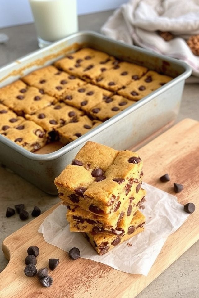 chewy buttery gooey blondies