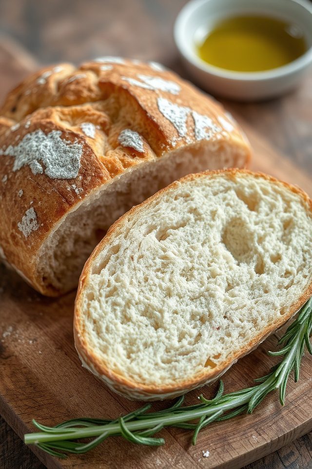 chewy interior crusty bread
