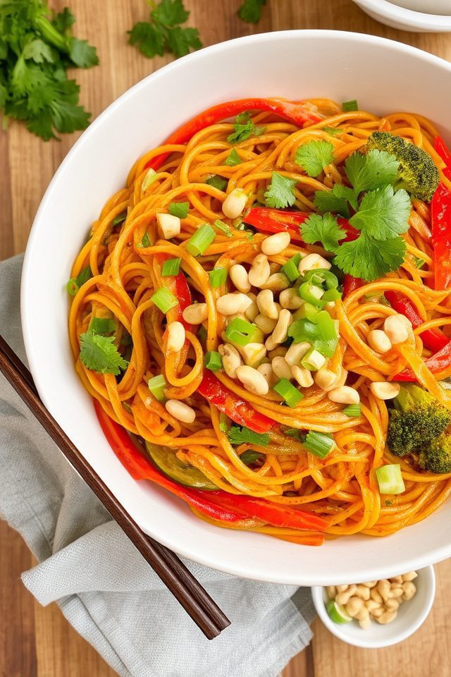 chewy noodles spicy peanut