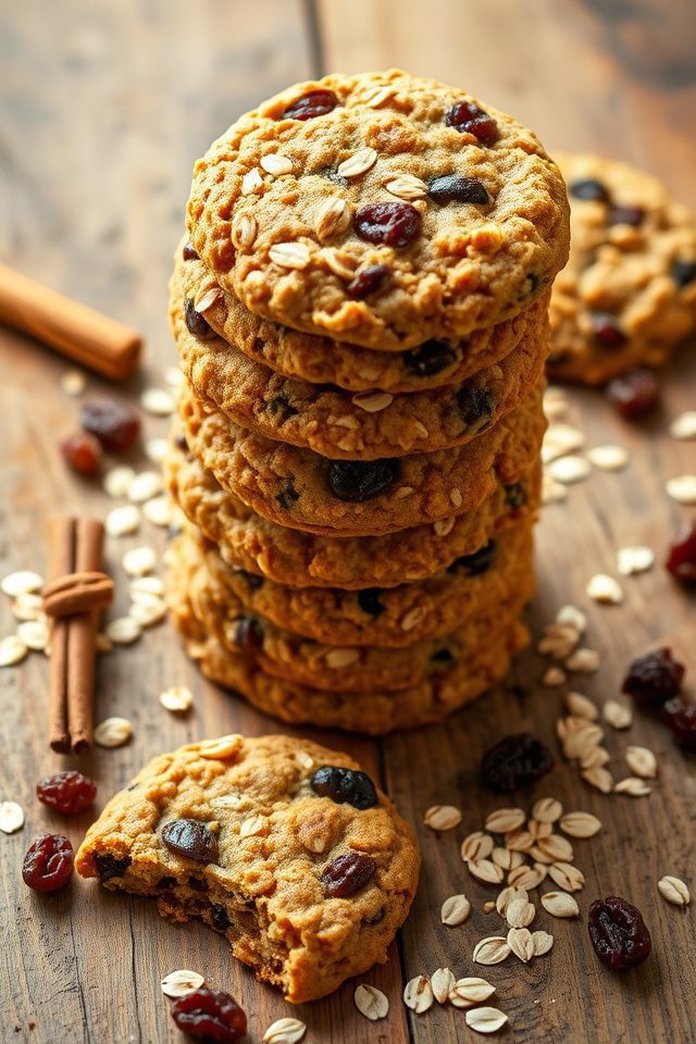 chewy oatmeal raisin cookies