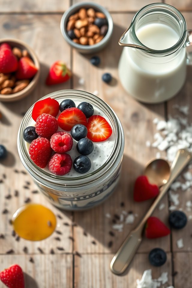 chia pudding almond milk