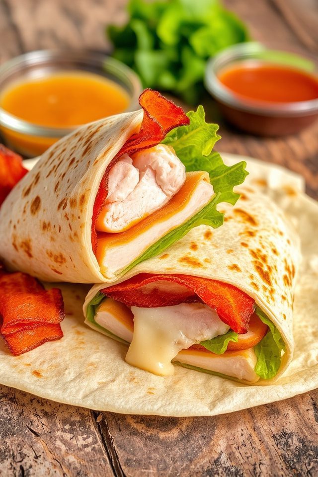 chicken and bacon wrap