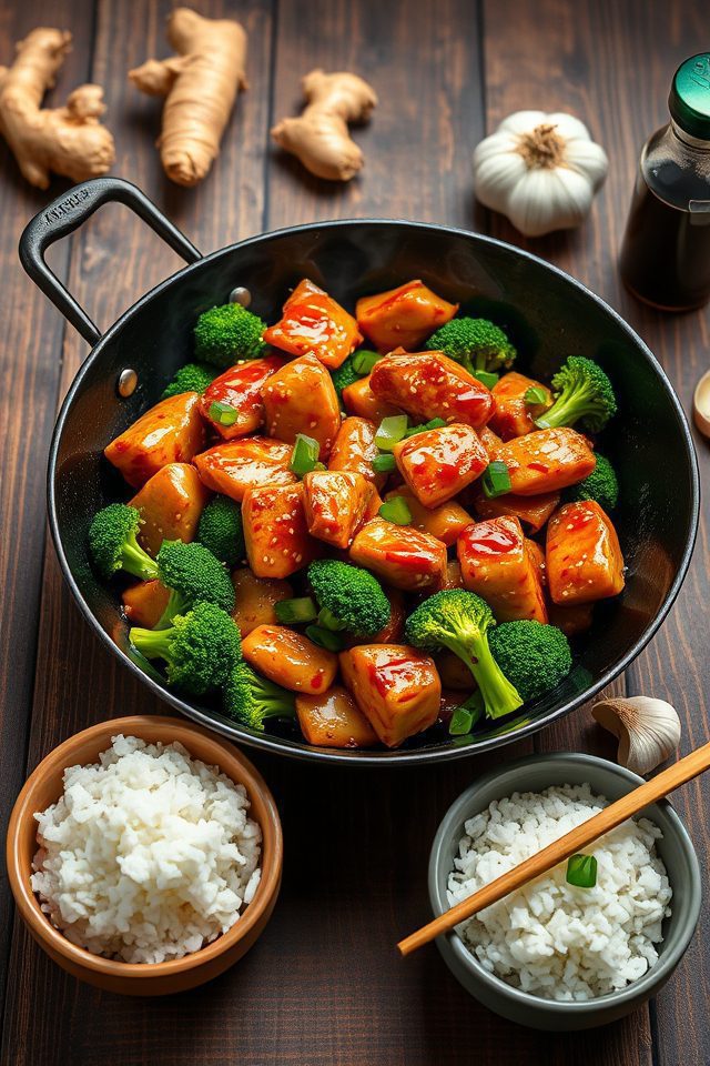 chicken and broccoli stir fry