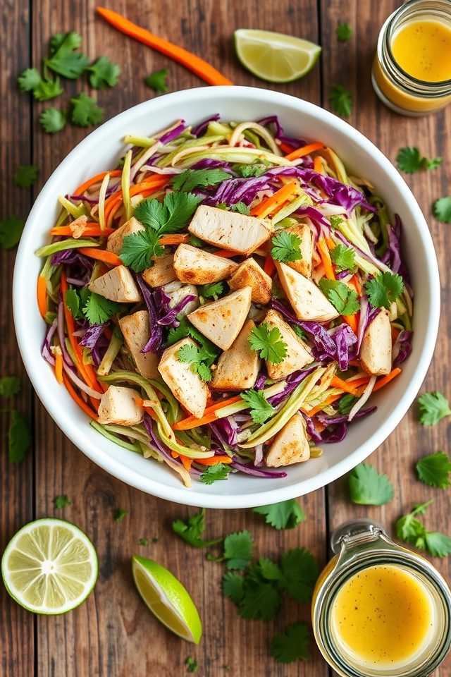chicken and cabbage slaw