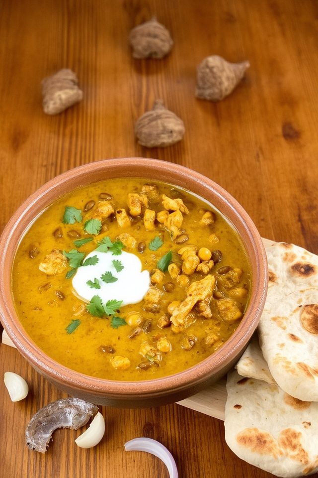 chicken and lentil curry