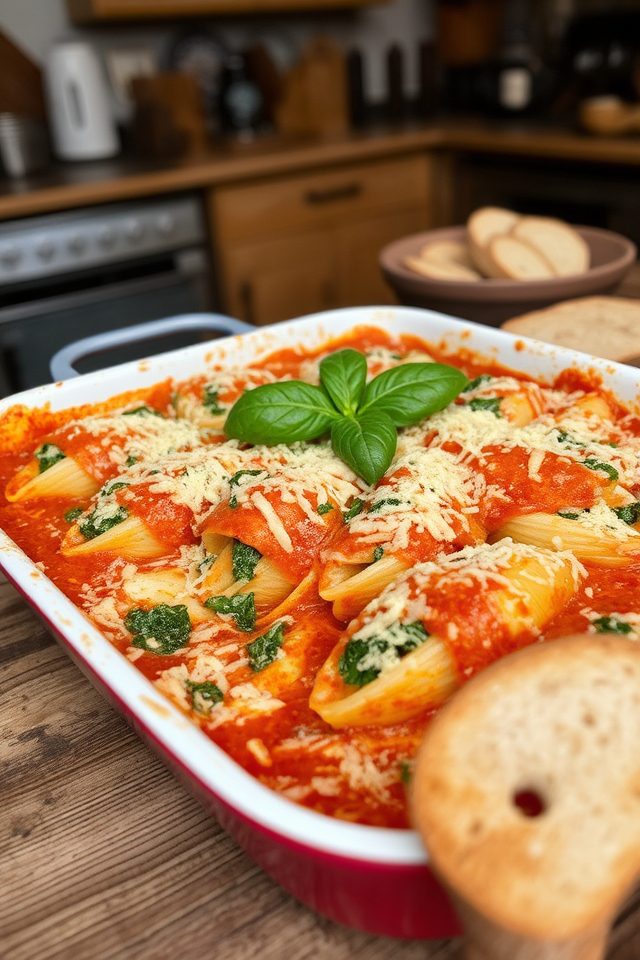 chicken and spinach dish