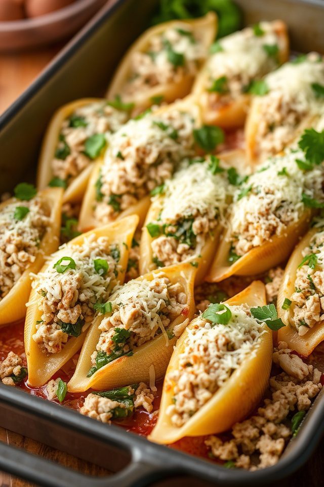 chicken and spinach pasta