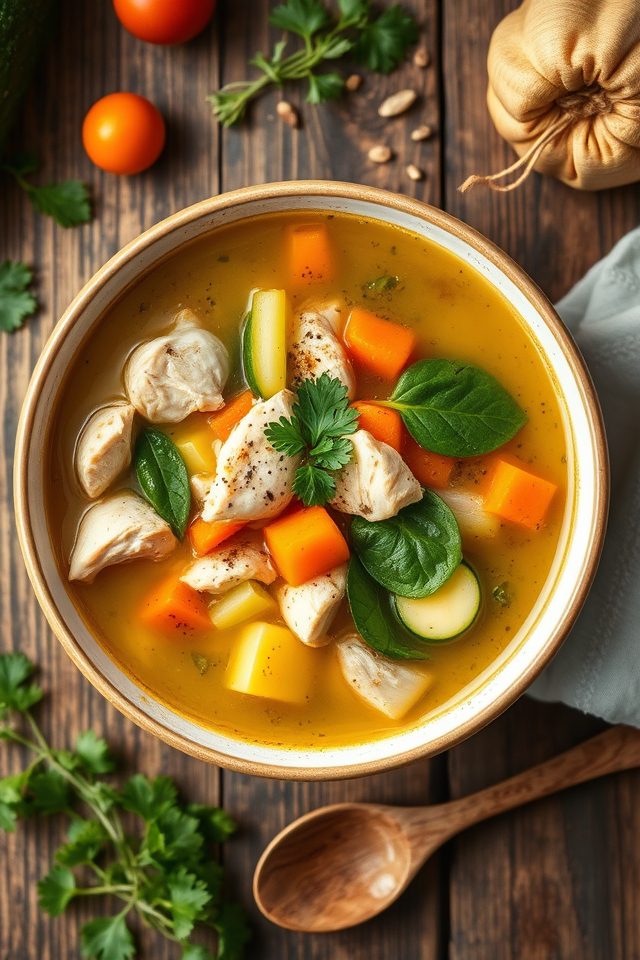 chicken and vegetable soup