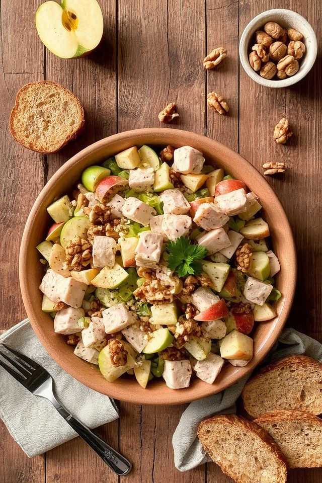 chicken apple walnut salad