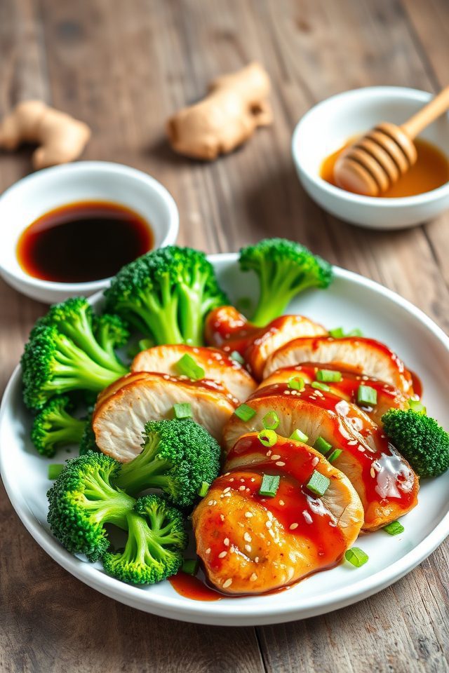 chicken broccoli teriyaki dish
