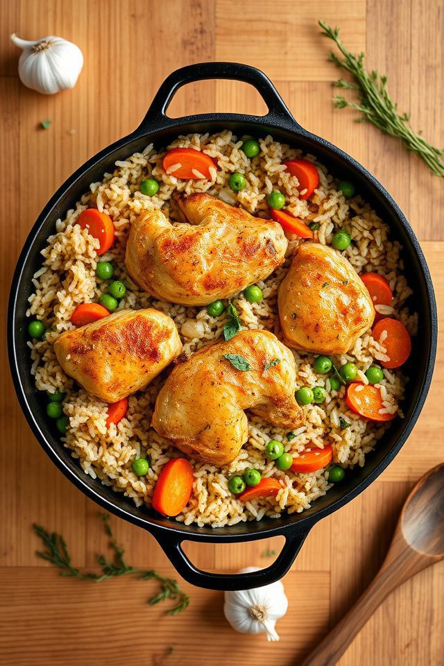 chicken brown rice pilaf