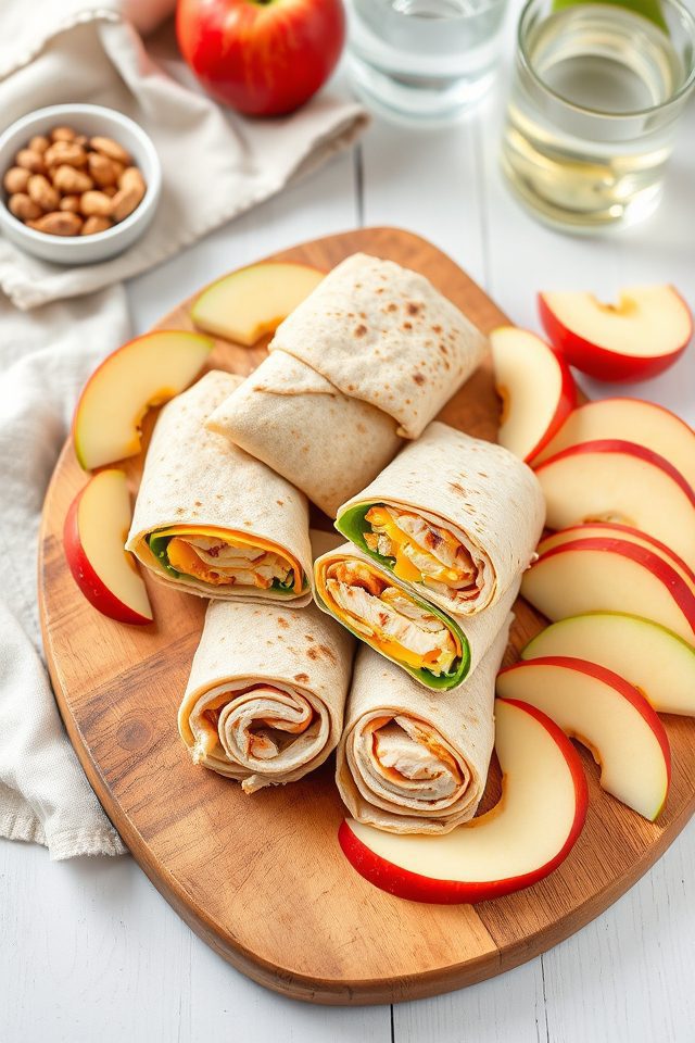 chicken cheese apple snack