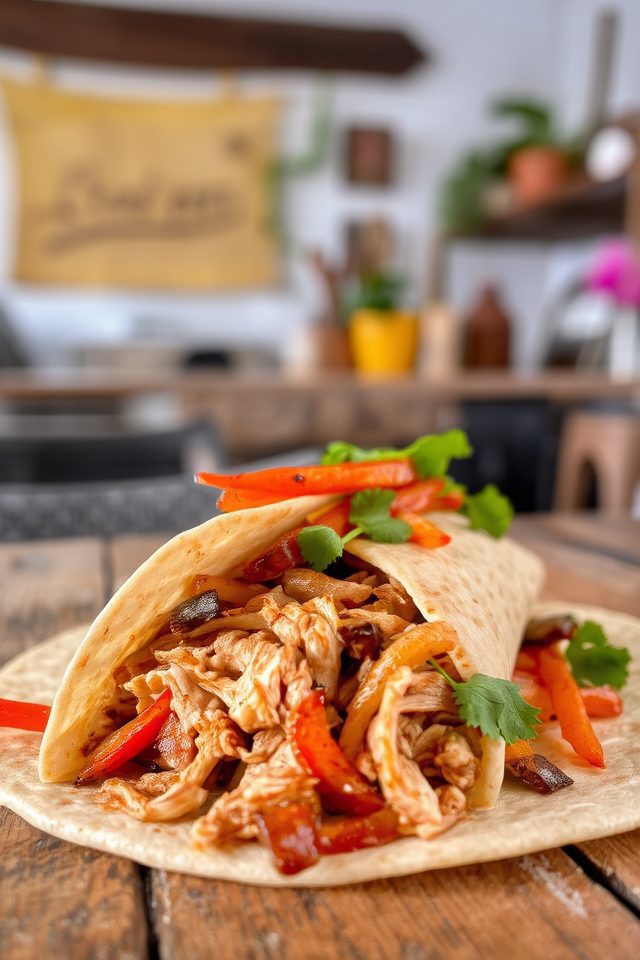 chicken fajita mexican dish