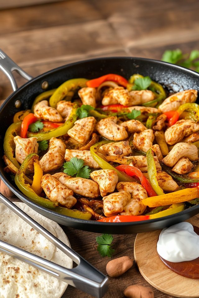 chicken fajitas weeknight dinner