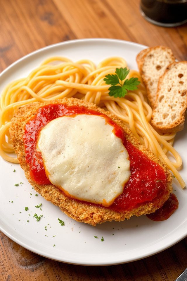 chicken parmesan italian dish