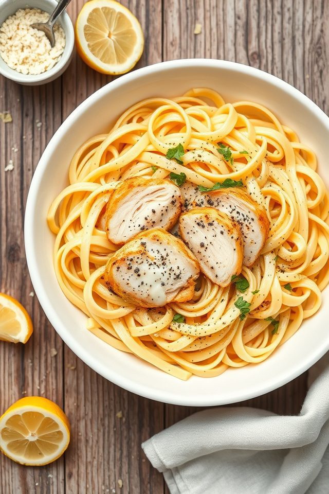 chicken pasta with lemon