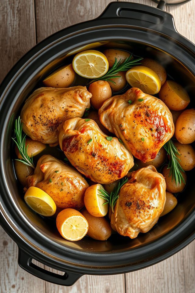 chicken potatoes slow cooker