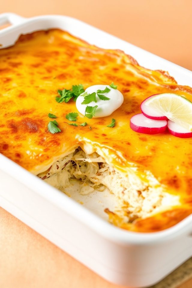 chicken quesadilla casserole dish