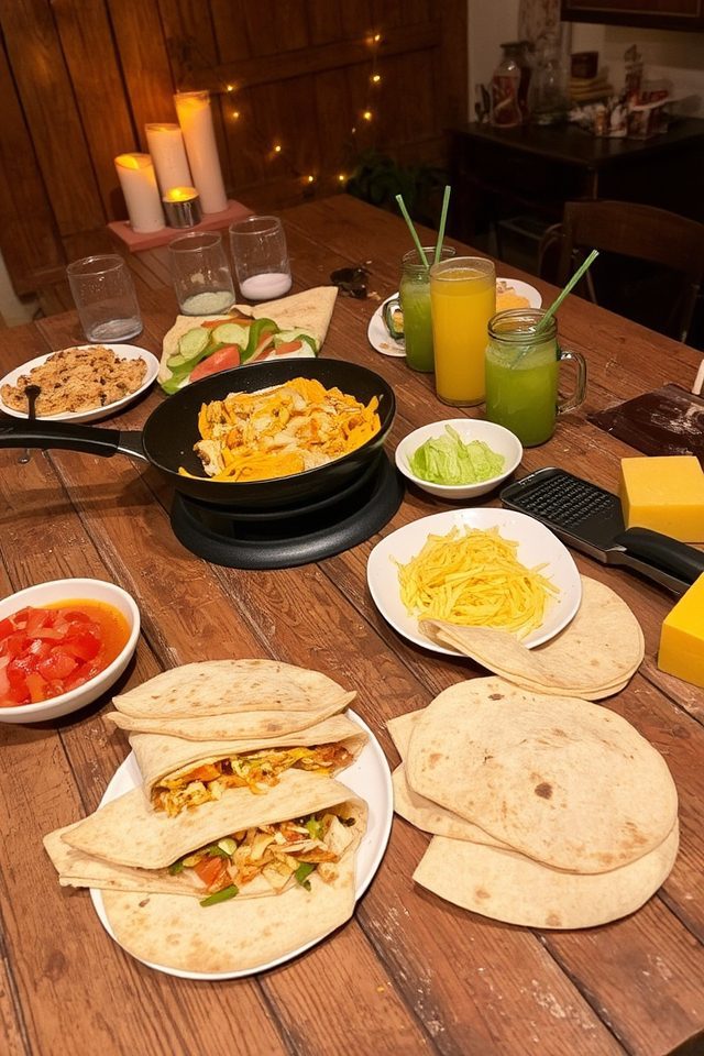 chicken quesadilla fun night
