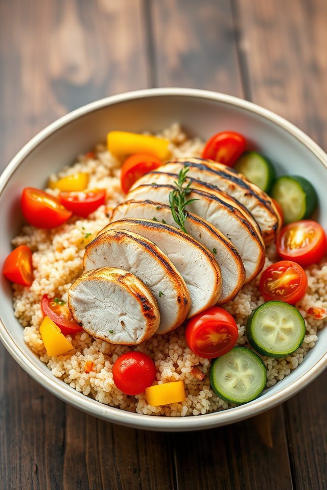 chicken quinoa protein meal