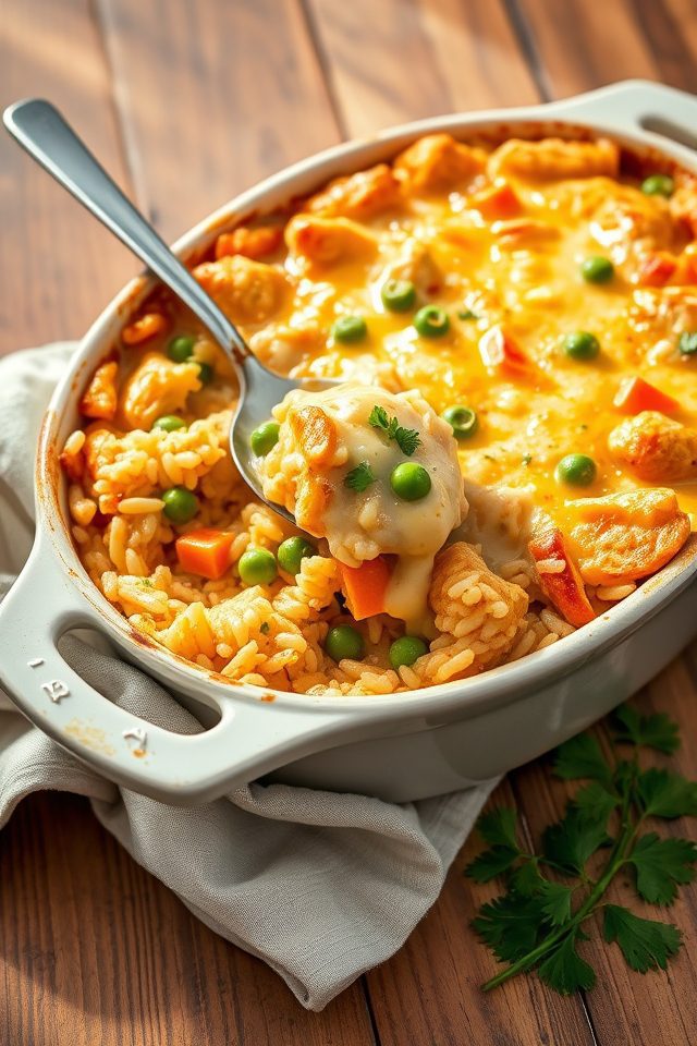 chicken rice baked casserole