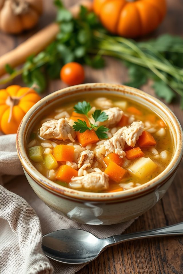 chicken rice soup recipe