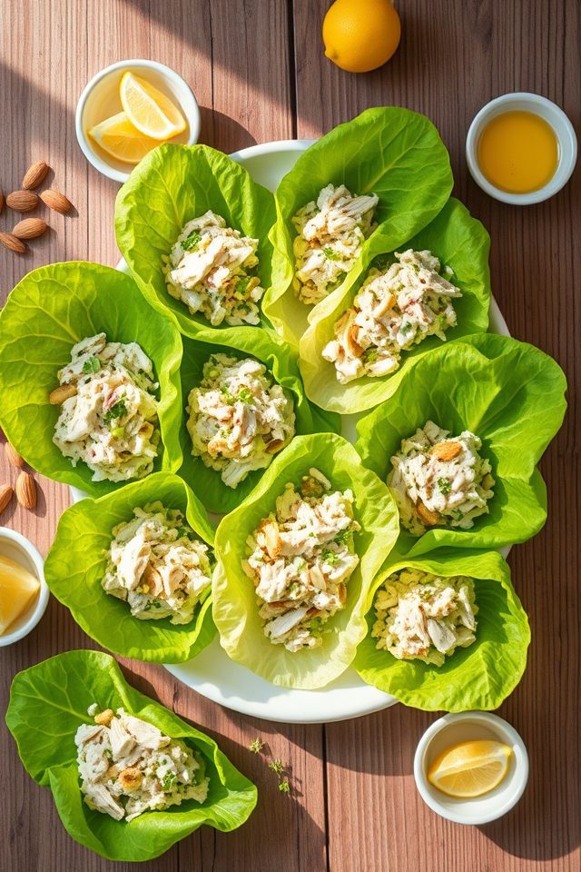 chicken salad lettuce wraps