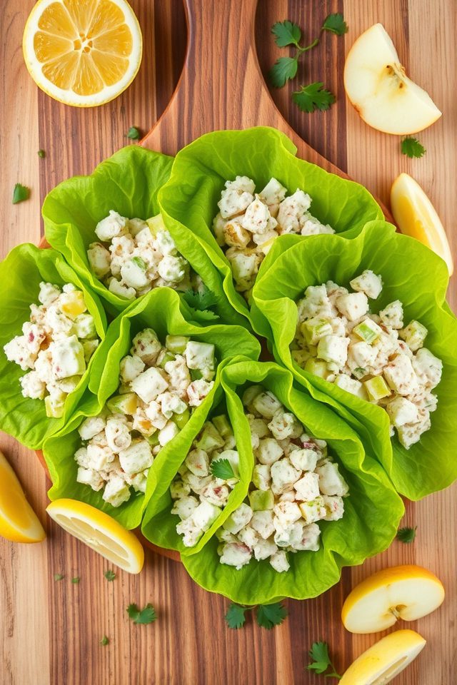 chicken salad lettuce wraps