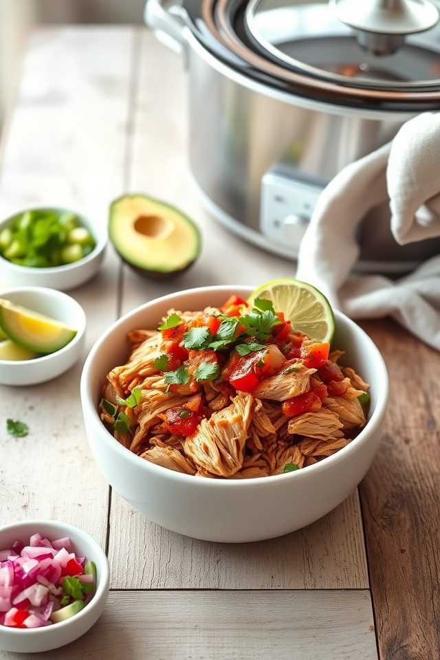 chicken slow cooked salsa