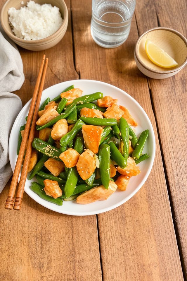 chicken snap peas stir fry