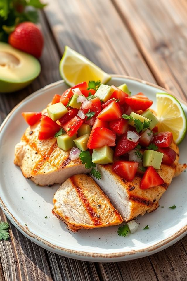 chicken strawberry avocado salsa