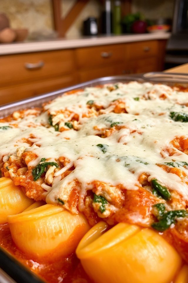 chicken stuffed pasta shells