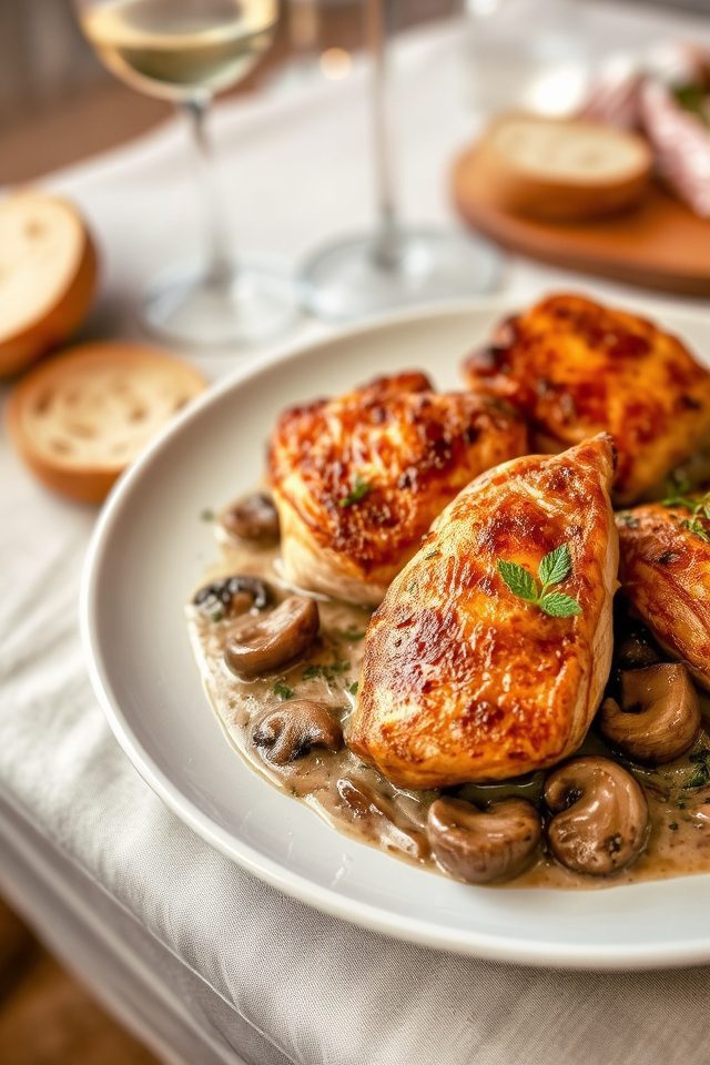 chicken thighs with sauce