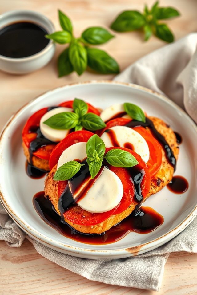 chicken tomato mozzarella balsamic