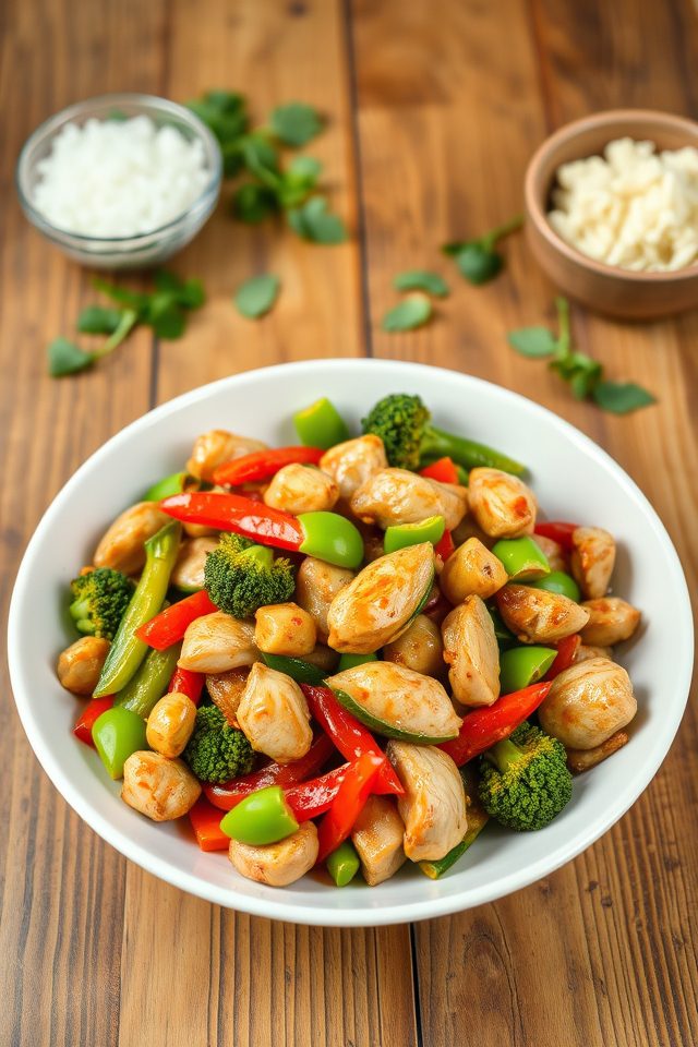 chicken vegetable quick stir fry
