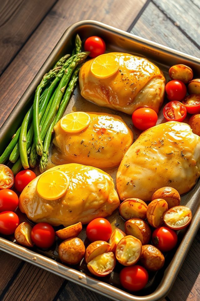 chicken veggie zesty bake