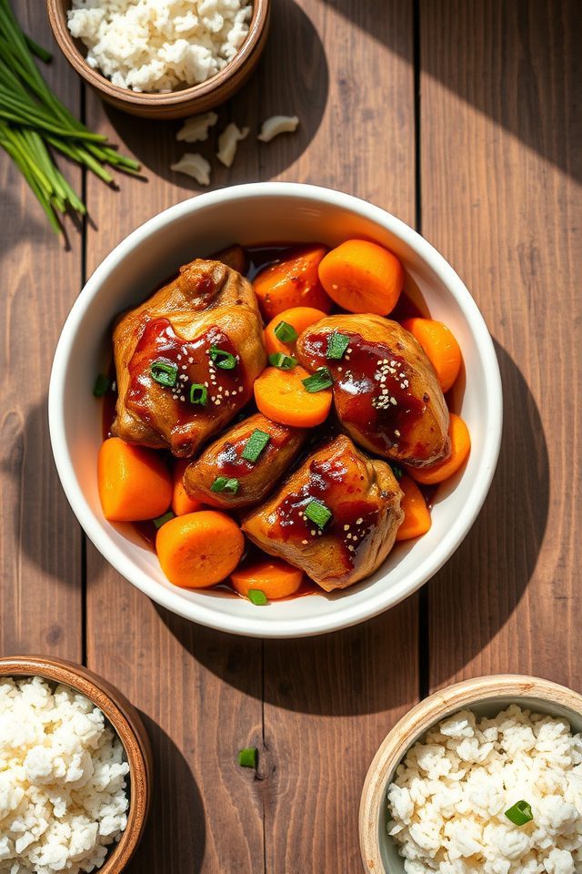 chicken with carrot ginger