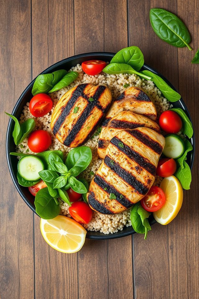 chicken with quinoa salad