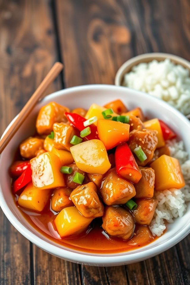 chicken with tangy sauce