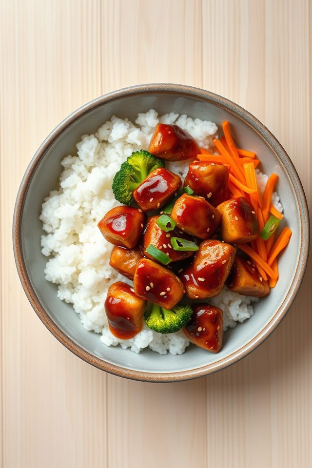 chicken with teriyaki sauce