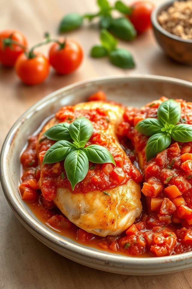 chicken with tomato basil