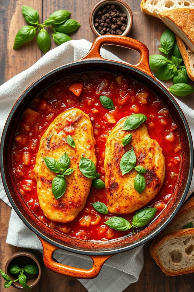 chicken with tomato basil