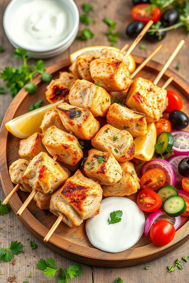 chicken yogurt marinade skewers