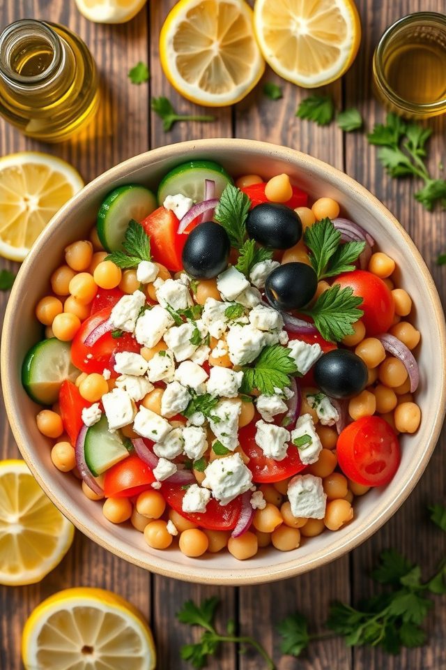 chickpea mediterranean healthy lunches