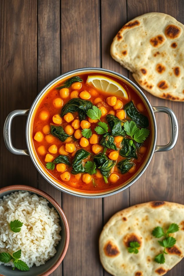 chickpea spinach curry recipe