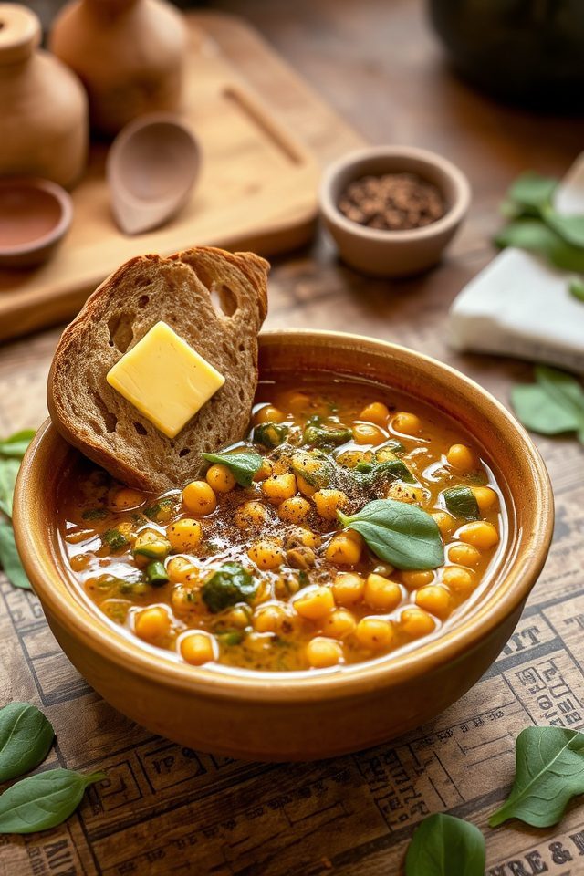 chickpea spinach stew recipe