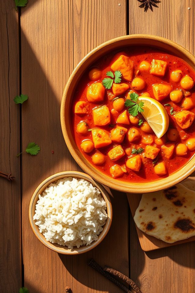 chickpea sweet potato curry