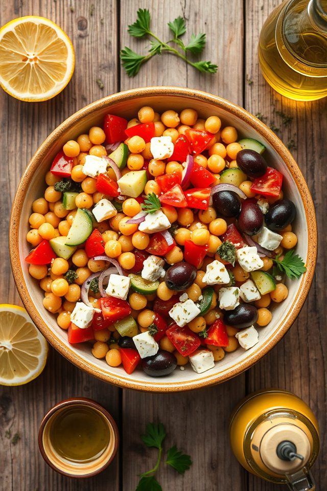 chickpeas fresh mediterranean flavors