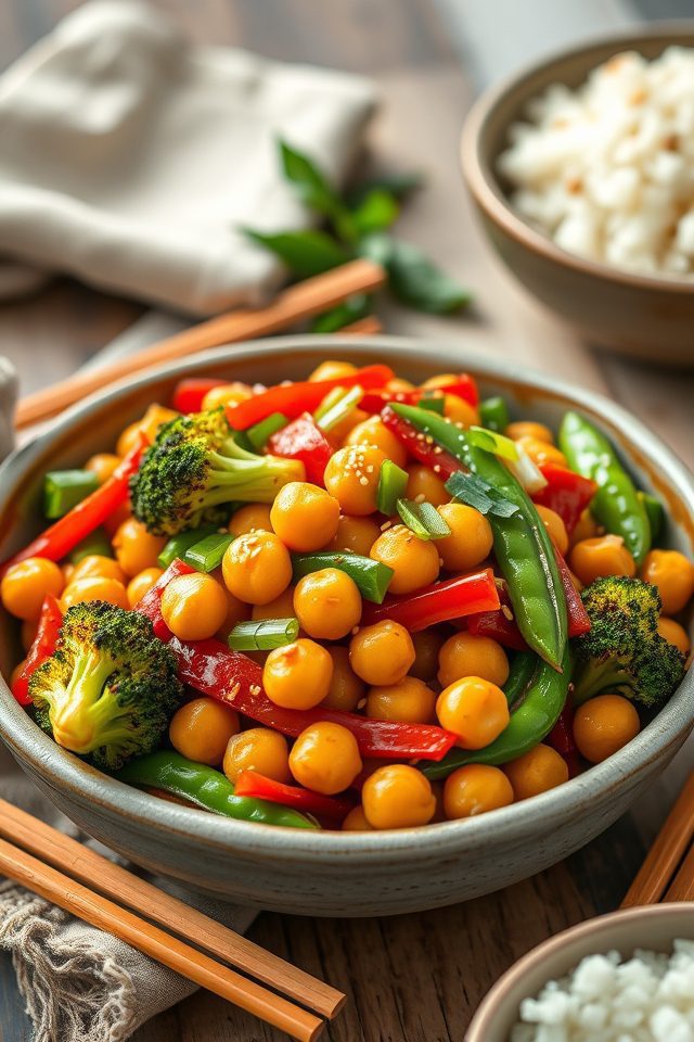 chickpeas with mixed vegetables