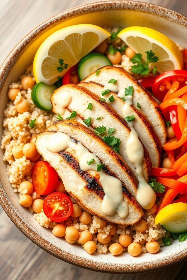 chickpeas with vegetarian chicken